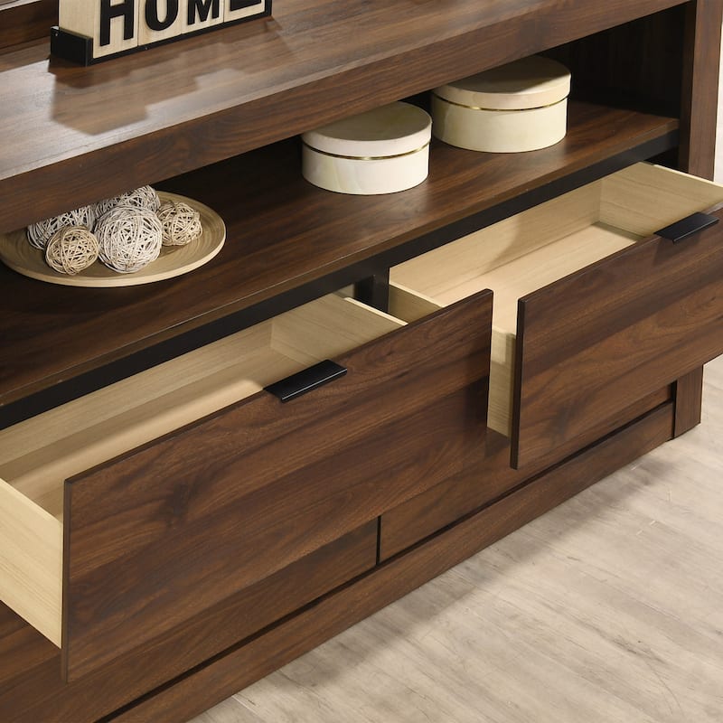 Furniture of America Merro Modern 6-Piece Solid Wood Bedroom Set