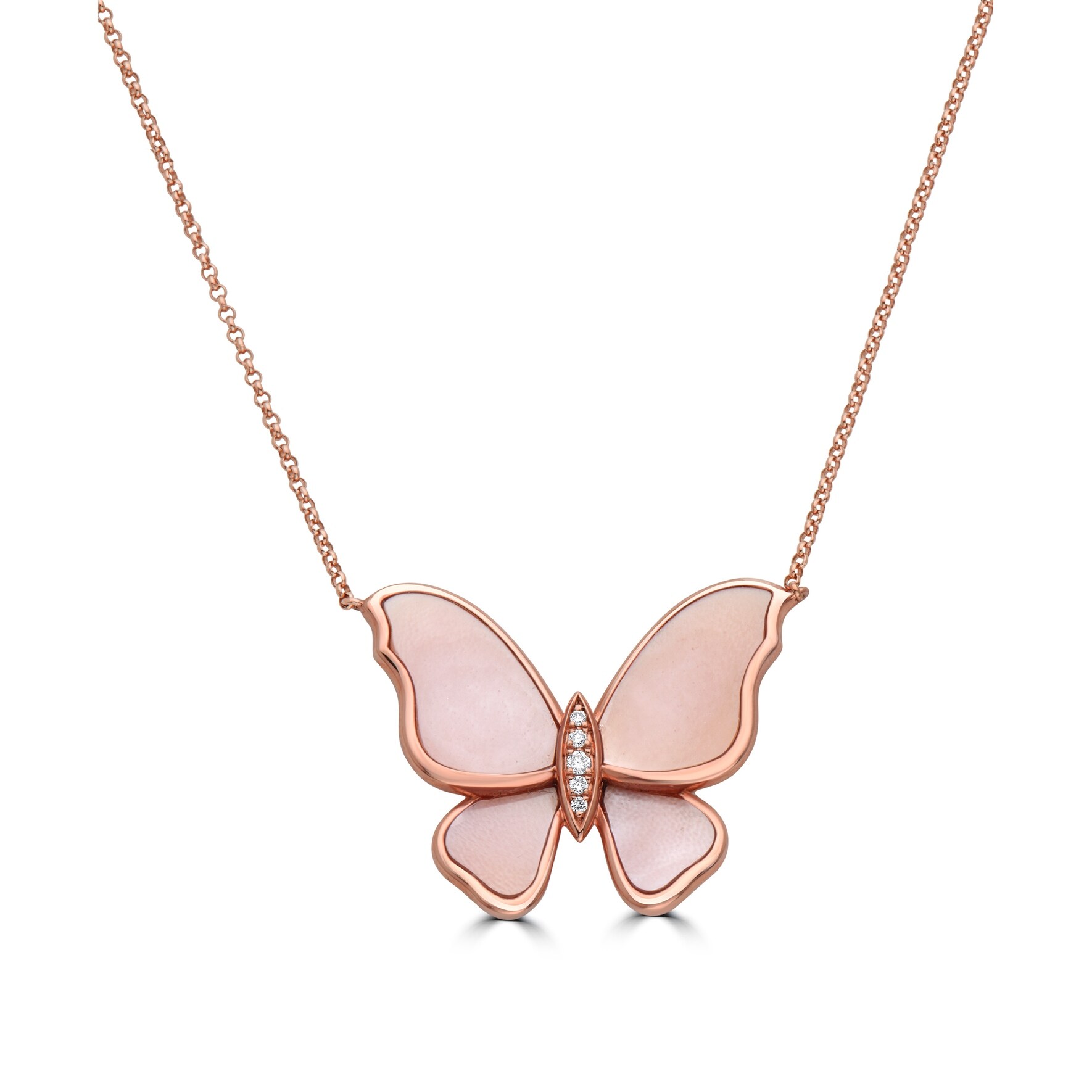 mother of pearl butterfly pendant