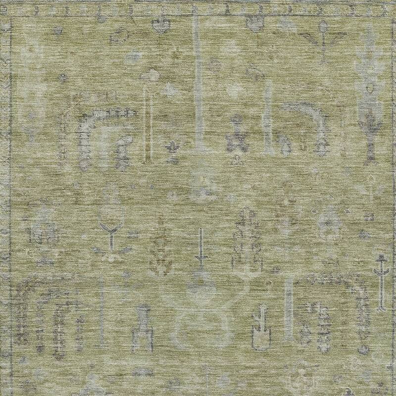 HomeRoots Oriental Traditional Rectangle Outdoor Rug