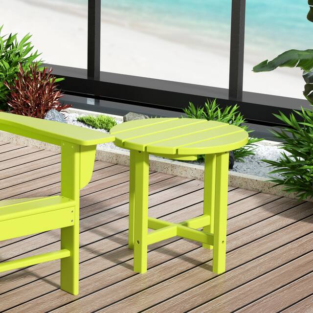 Laguna 18-inch Poly Eco-Friendly All Weather Round Side Table