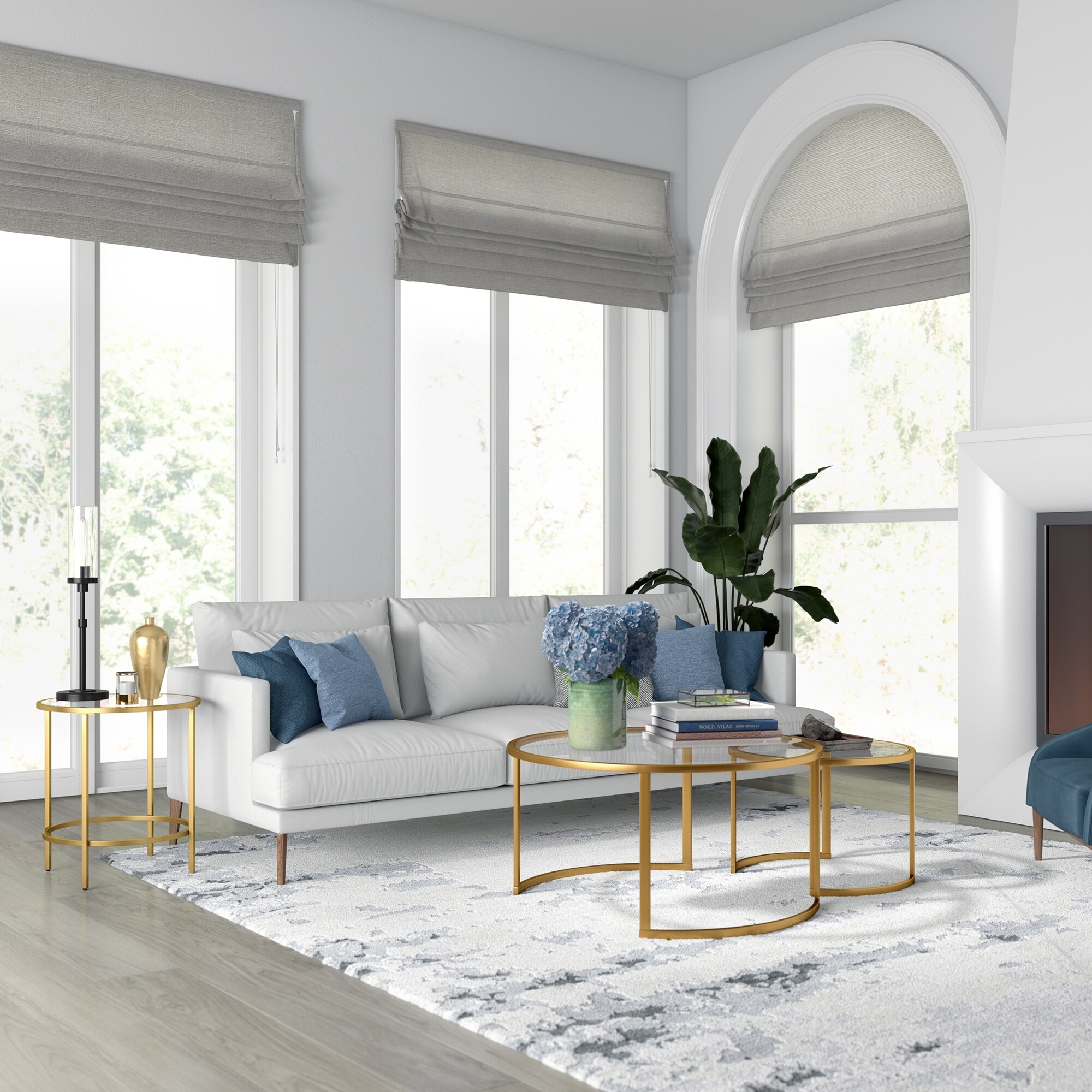 Mitera round shop nesting coffee table