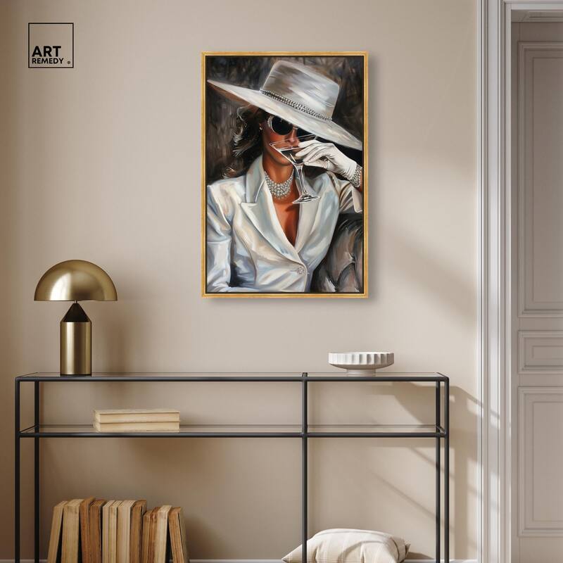 Time for a Martini Canvas by Art Remedy