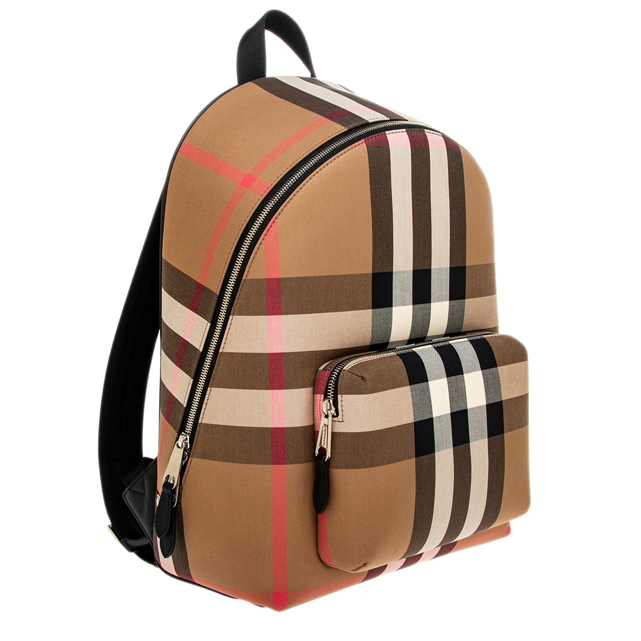 Burberry Men's Jeff Check Canvas Backpack - Overstock - 43296797