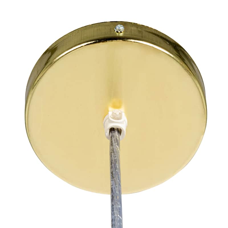 Marina Natural Capiz and Metal Orb Pendant Ceiling Light