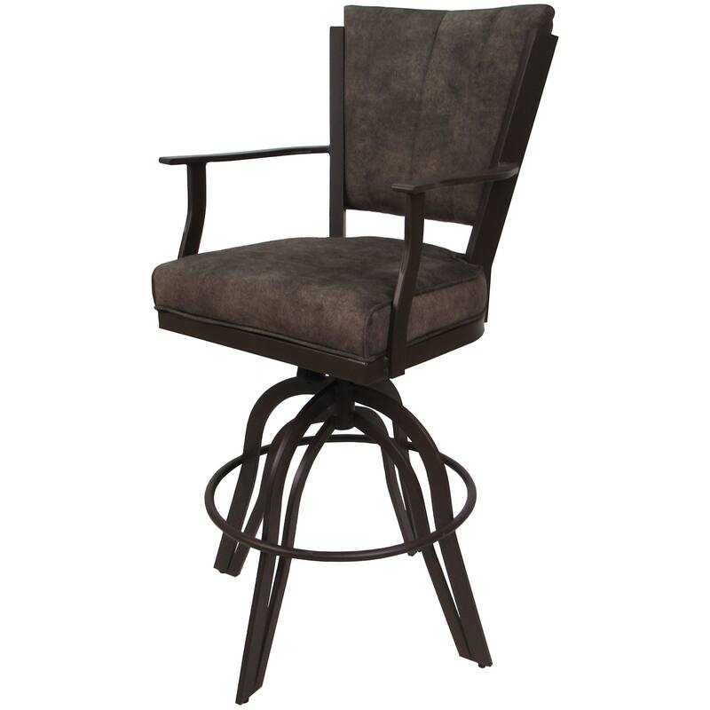 Montana Brown Swivel Tilt Metal 30" or Counter 26" Bar Stool - Brown - Counter Height