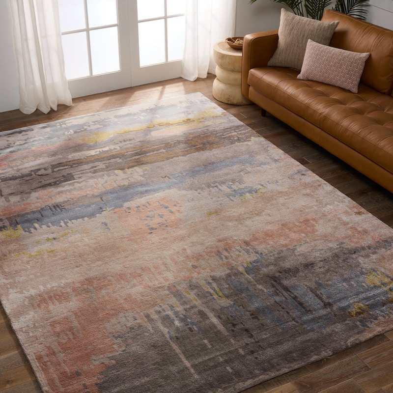 Benna Handmade Abstract Area Rug