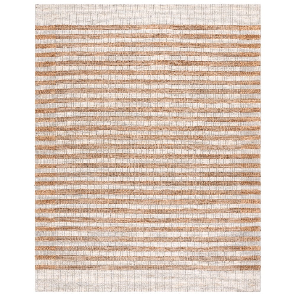SAFAVIEH Flatweave Natural Ricarda Fiber Farmhouse Hemp Rug