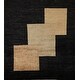 preview thumbnail 1 of 18, Vegetable Dye Gabbeh Oriental Square Area Rug Hand-Knotted Wool Carpet - 6'9" x 6'11"