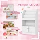 preview thumbnail 7 of 6, The modern design complements any nursery, bedroom, or playroom decor Storage Cabinet-White - 23.5" L x 11.5" W x 39.25" H
