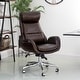 preview thumbnail 28 of 27, Glitzhome 48-inch Mid-century Adjustable Faux Leather Office Chair Coffee