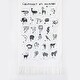 preview thumbnail 1 of 1, Wee Gallery Printed Tapestry - Animal Alphabet in French
