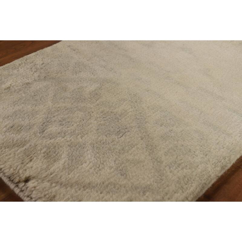 Moroccan Indian Accent Rug Handmade Foyer Wool Carpet - 2'0"x 3'0"