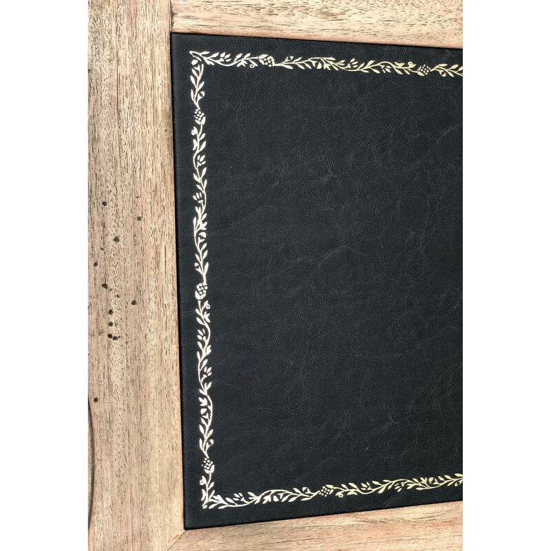 Heritage Furnishings Large Mahogany Writing Desk with Natural finish by AFD Home