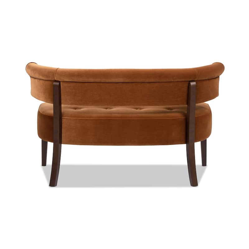 Jared 51" Modern Recessed Arm Tufted Bench Settee