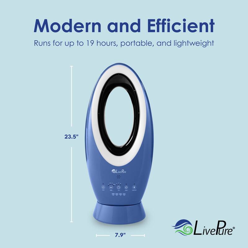 LivePure Bladeless Indoor/Outdoor Rechargeable Fan