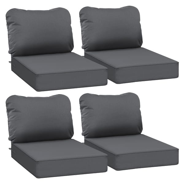 24 x 24 x in Waterproof Deep Seat Patio Cushion Set for Outdoor