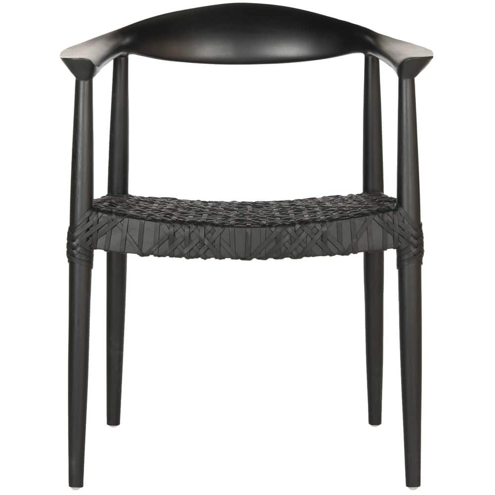 SAFAVIEH Trix Bandelier Black Dining Arm Chair - 24.8" x 18.9" x 30.7" - 25"W x 19"D x 31"H