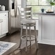 preview thumbnail 8 of 43, Verona Linen Ladder Back Swivel Bar Stool by iNSPIRE Q Classic