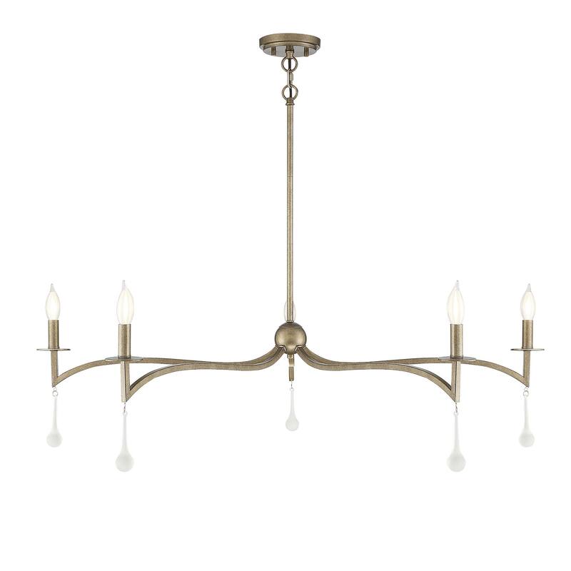 Savoy House Laramie 5 Light 43" Wide Crystal Chandelier - Chelsea Gold