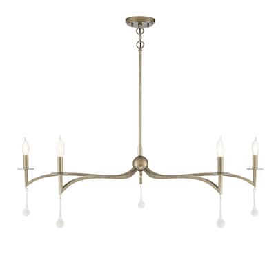 Savoy House Laramie 5 Light 43" Wide Crystal Chandelier