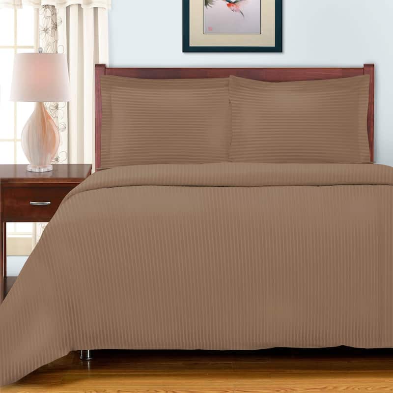 Superior Egyptian Cotton 650 TC Embroidered Duvet Cover Set
