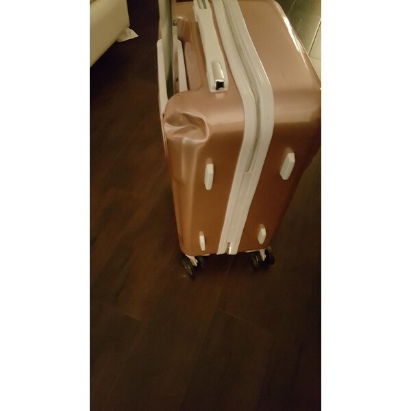 bebe suitcase rose gold