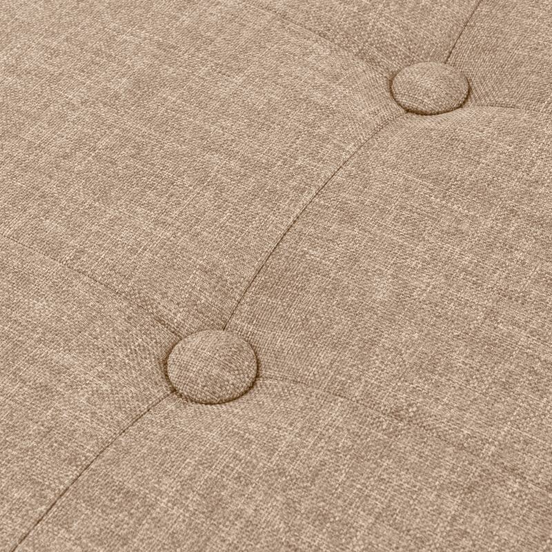 Lavish Home Faux Leather Storage Ottoman