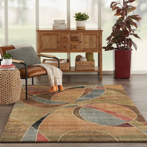 Nourison Expressions Abstract Geometric Area Rug