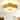 Vintage Distressed Gold Modern Flower Semi-Flush Mount Ceiling Light - 19.7-inch W x 9.3-inch H