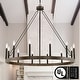 preview thumbnail 1 of 41, Update 12-light 40In Modern Farmhouse Wagon Wheel Chandelier