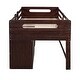 preview thumbnail 11 of 17, Twin Loft Bed with Shelving and Drawers, Great for Storage