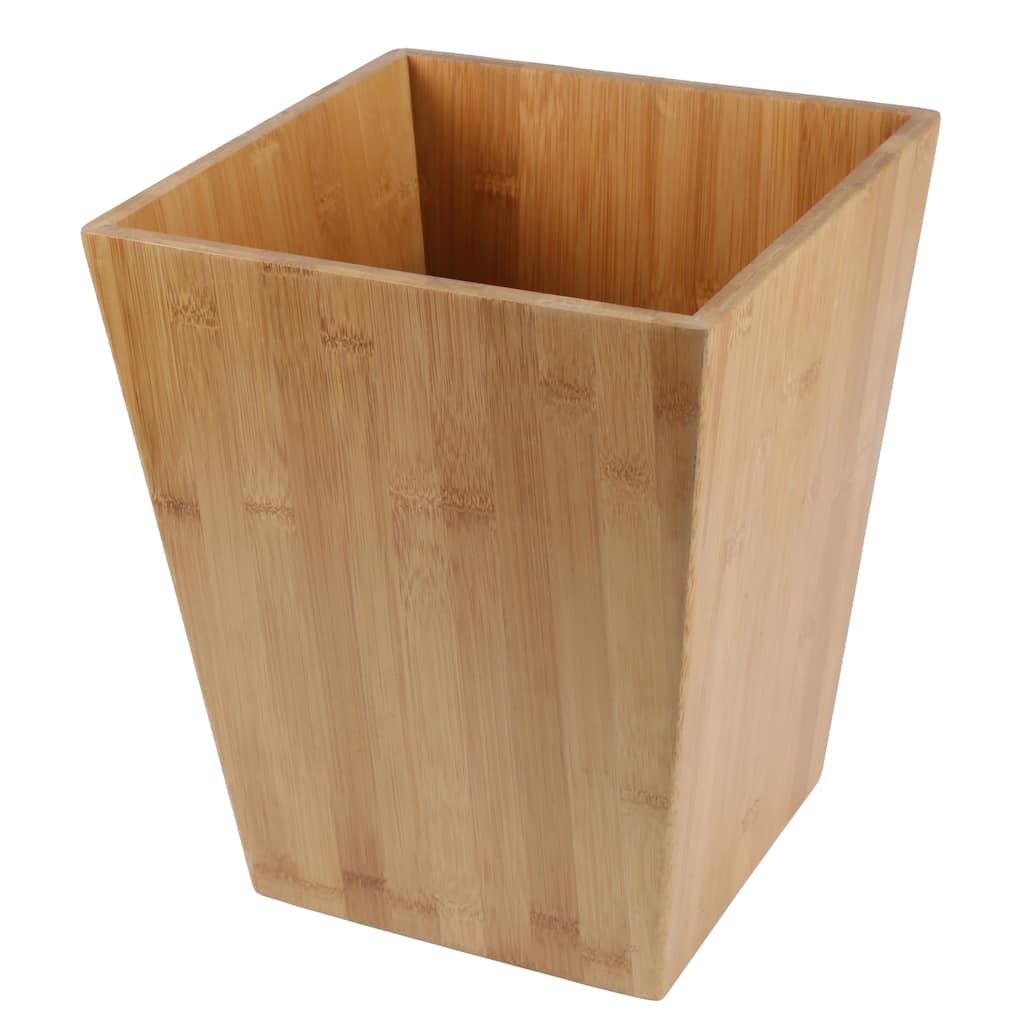 Creative Home Bamboo Square Waste Basket