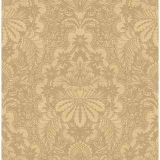 Seabrook Designs Lizzy Floral Damask Unpasted Wallpaper