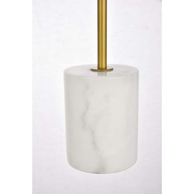1-Light Table Lamp with Frosted White Glass