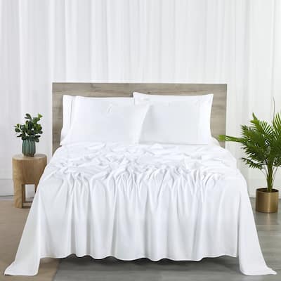 Bibb Home 2000 Count 6-Piece Rayon from Bamboo Sheet Set