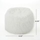 preview thumbnail 3 of 18, Lachlan Glam Faux Fur Bean Bag Chair by Christopher Knight Home