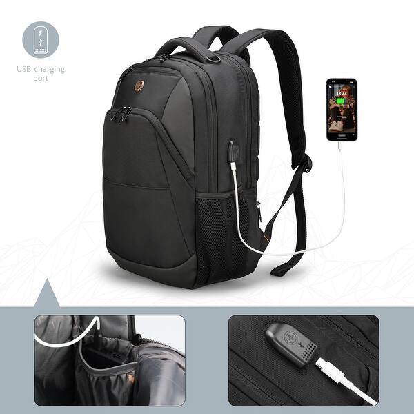 Travel Laptop Backpack, College Laptops Backpack with USB Charging Port for  Men and Women Fits 16 Inch Notebook (ANDWIL SD1670) - Bed Bath & Beyond -  42714344