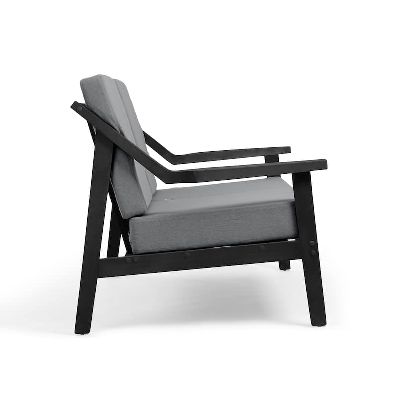 Outdoor Conversation Set Patio Cushioned Chair, Loveseat with Tables