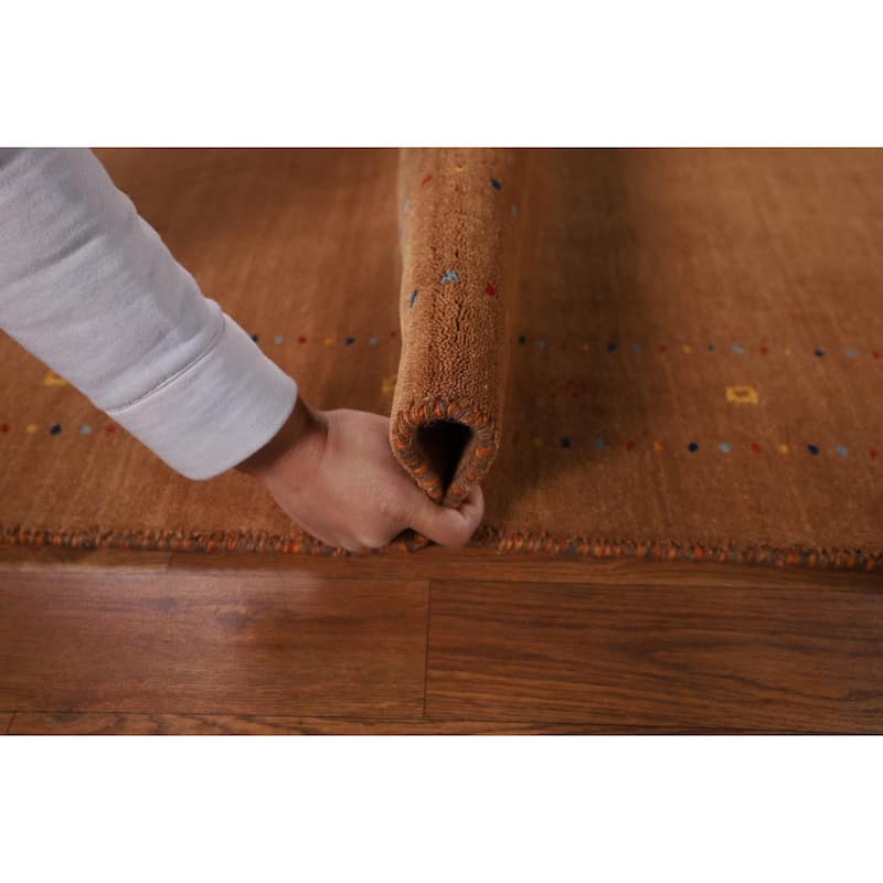 Tribal Gabbeh Oriental Runner Rug Hand-Knotted Wool Carpet - 2'3"x 9'4"