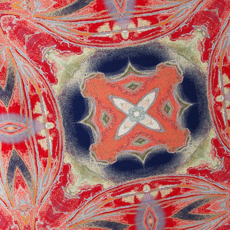 HomeRoots Set of Two 16" X 16" Green and Red Blown Seam Floral Indoor Outdoor Throw Pillow - 16.00' X '16.00' X '5.00