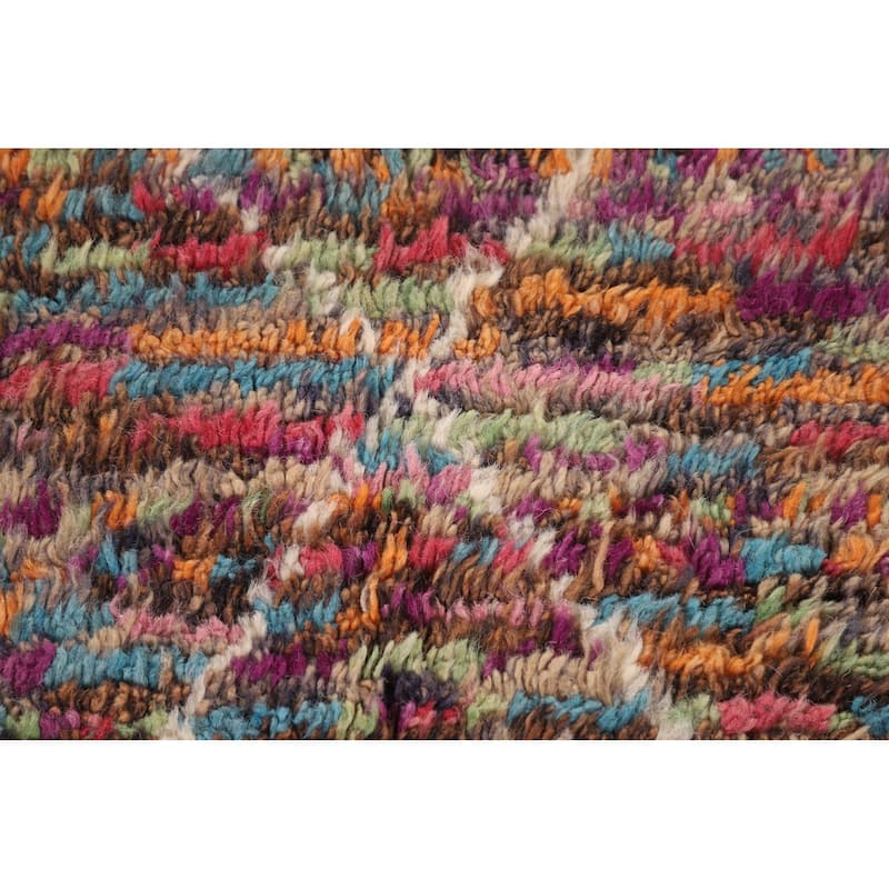 Trellis Moroccan Oriental Area Rug Hand-Knotted Wool Carpet - 6'0" x 9'8"