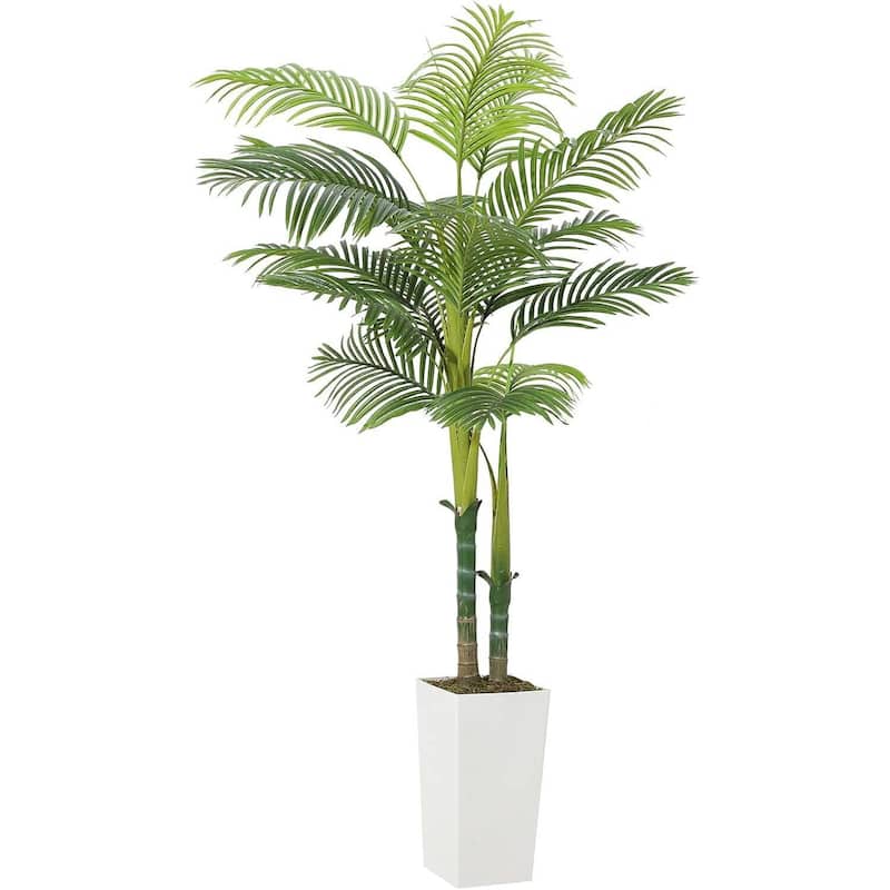 Artificial Palm Tree, Large Faux Tropical for Home Office Decor - 6 FT