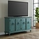 preview thumbnail 1 of 11, Garden District Solid Wood 65" TV Stand Console Green.