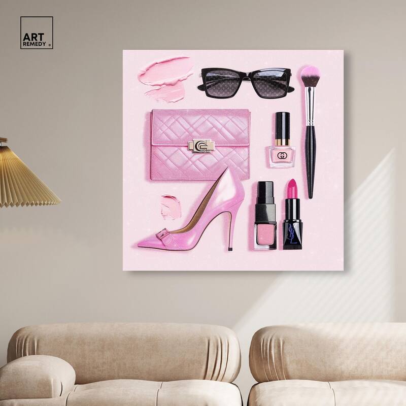 Pink Passions Canvas by Art Remedy, Gallery Wrapped