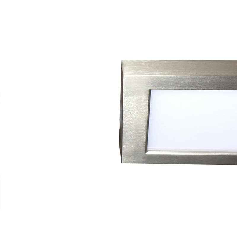 1-Light Integrated LED Flush Mount Ceiling light in Brushed Nickel