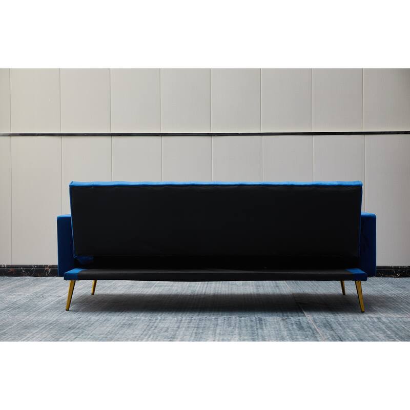 75'' Wide Tufted Velvet Convertible Sleeper sofa