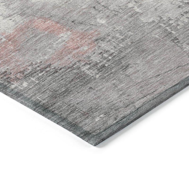 HomeRoots Abstract Transitional Rectangle Outdoor Rug