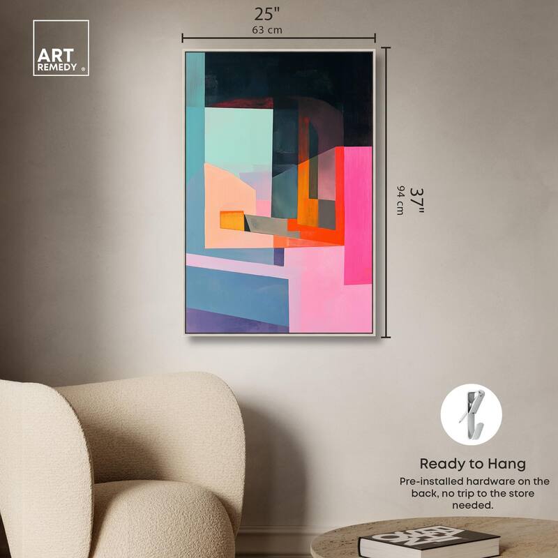 Color Blocks I Canvas by Art Remedy