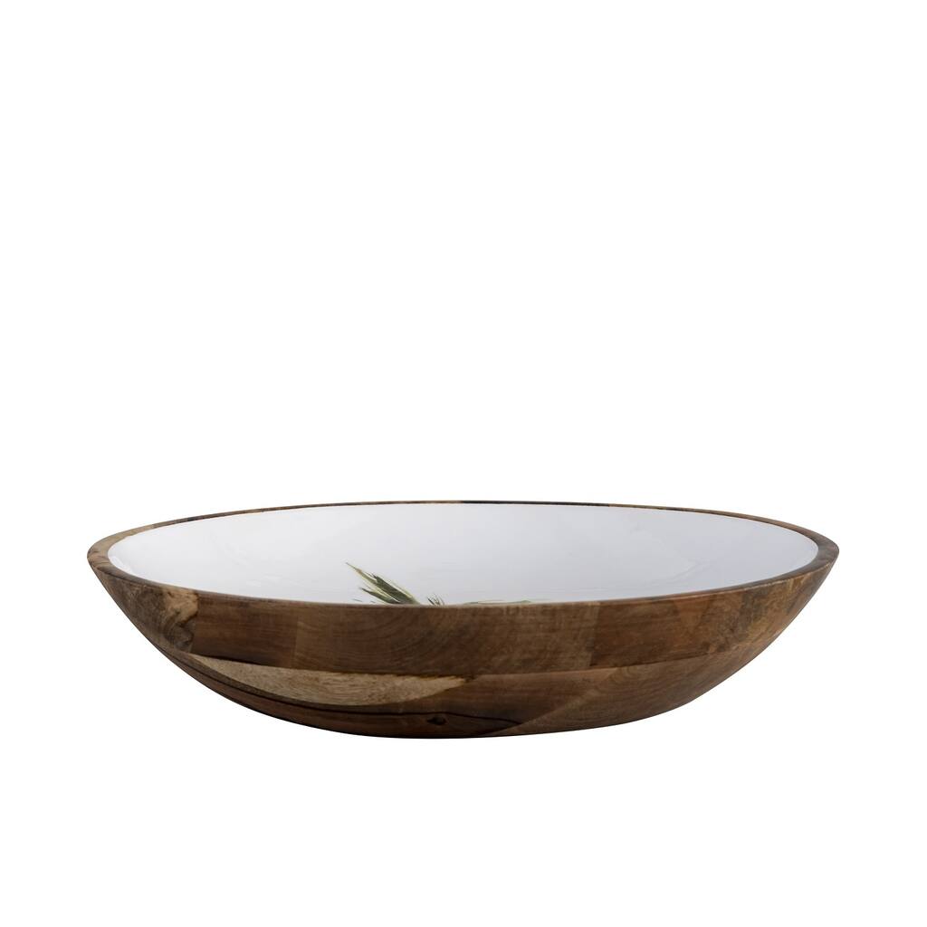 Mango Wood Large Round Bowl