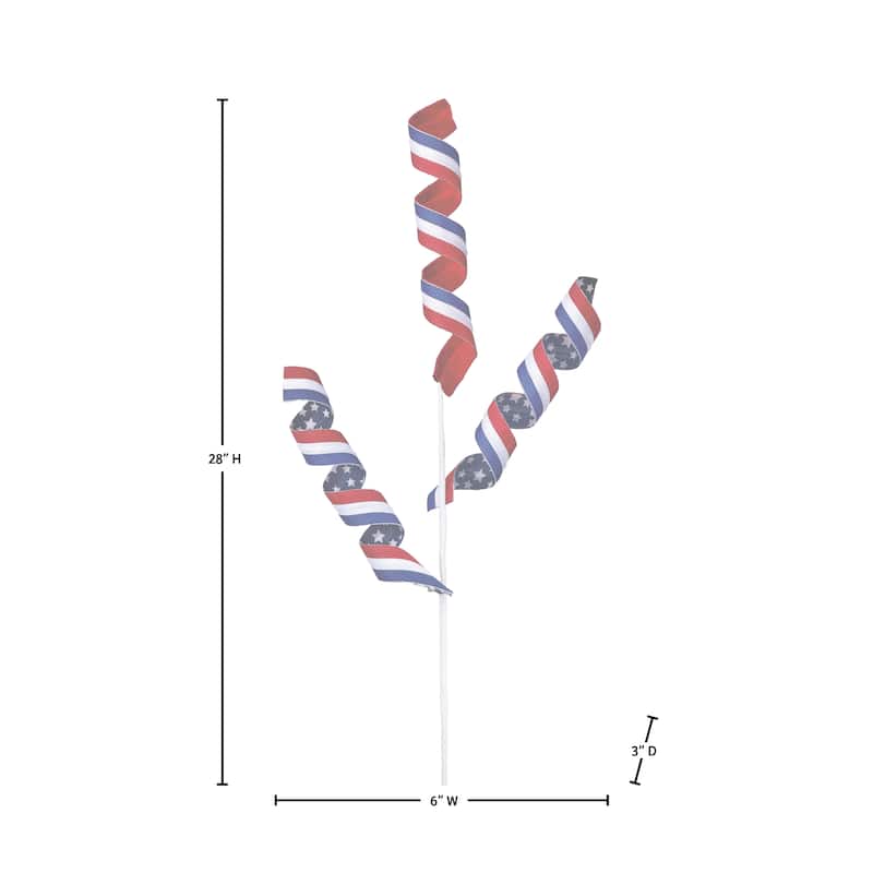 28" American Spirit Curl Stem Set of 4